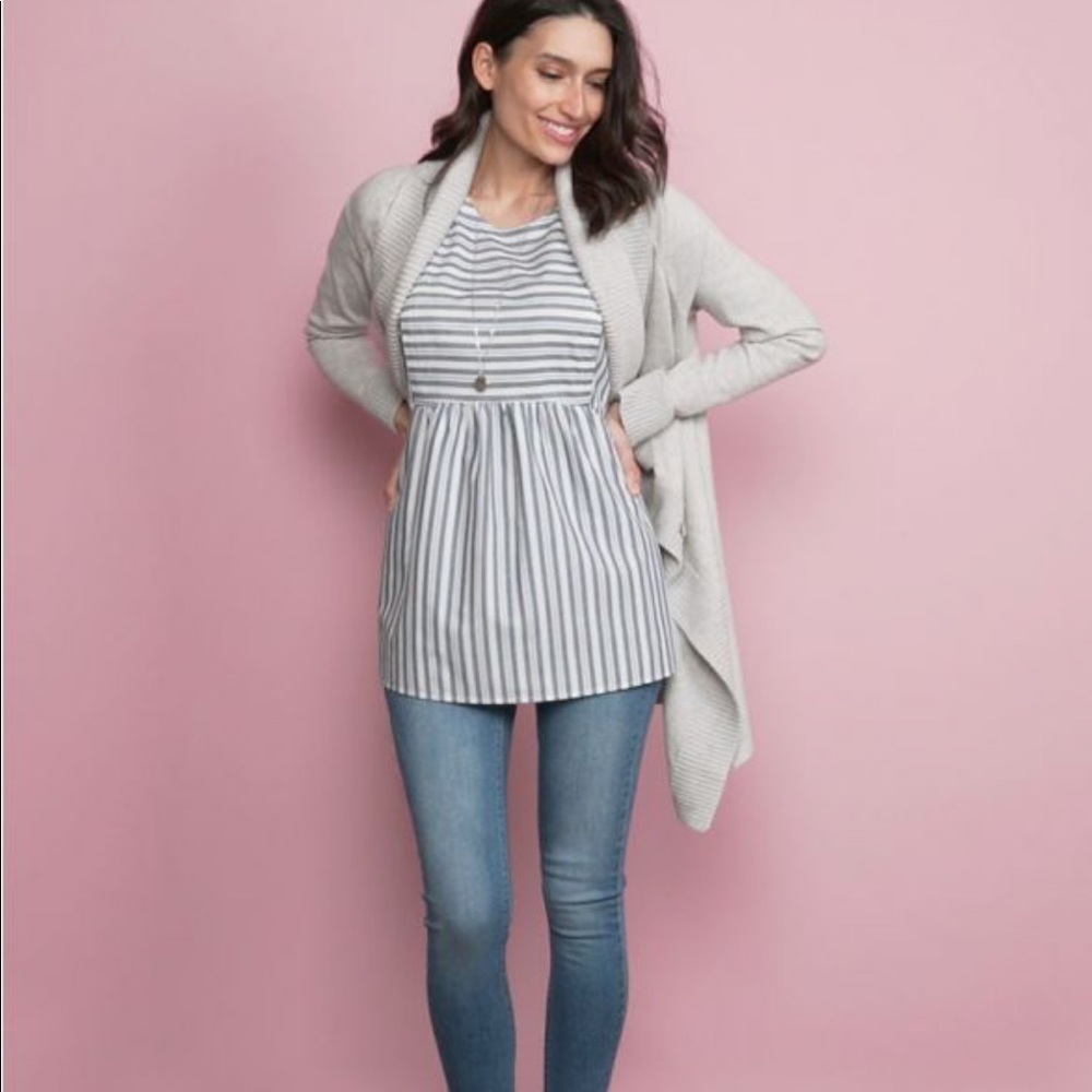 Seraphine striped maternity top - NEW